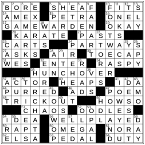 LA Times Crossword Answers Tuesday May 24th 2022