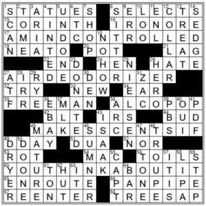LA Times Crossword Answers Wednesday May 11th 2022