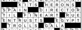 LA Times Crossword Answers Wednesday May 25th 2022