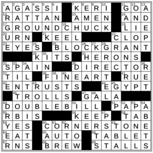 LA Times Crossword Answers Wednesday May 25th 2022