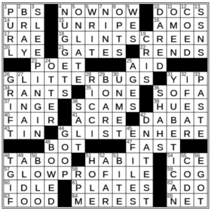 LA Times Crossword Answers Friday June 17th 2022