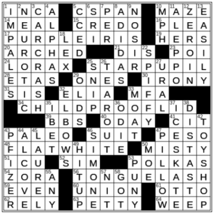 LA Times Crossword Answers Tuesday June 14th 2022