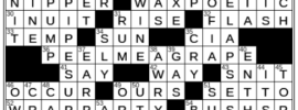 LA Times Crossword Answers Wednesday June 29th 2022