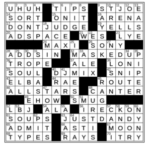 LA Times Crossword Answers Tuesday June 28th 2022