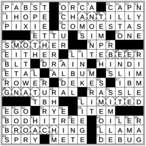LA Times Crossword Answers Friday July 29th 2022
