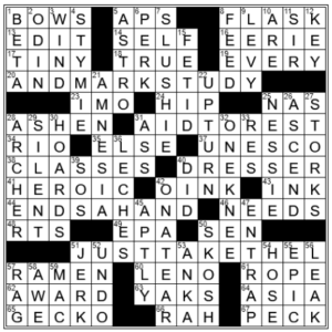 LA Times Crossword Answers Thursday July 14th 2022