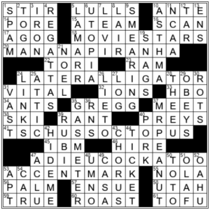 LA Times Crossword Answers Tuesday July 19th 2022