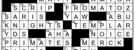 LA Times Crossword Answers Wednesday July 13th 2022