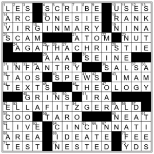 LA Times Crossword Answers Wednesday July 20th 2022