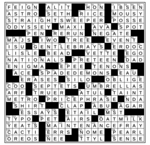 LA Times Crossword Answers Sunday July 3rd 2022