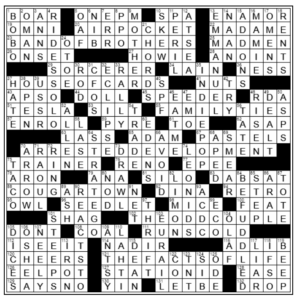 LA Times Crossword Answers Sunday July 31st 2022