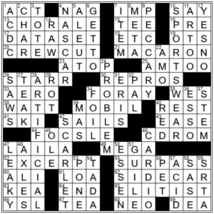 LA Times Crossword Answers Friday August 12th 2022
