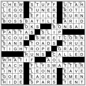 LA Times Crossword Answers Monday August 15th 2022