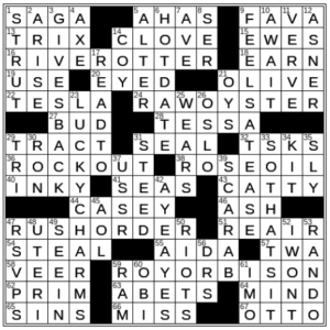 LA Times Crossword Answers Monday August 22nd 2022