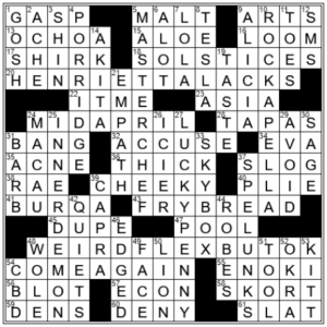 LA Times Crossword Answers Saturday August 20th 2022