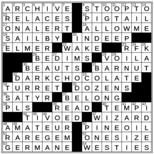 LA Times Crossword Answers Saturday August 27th 2022
