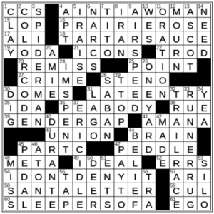 LA Times Crossword Answers Saturday August 6th 2022