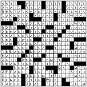 LA Times Crossword Answers Sunday August 7th 2022