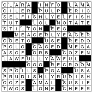 LA Times Crossword Answers Tuesday August 16th 2022
