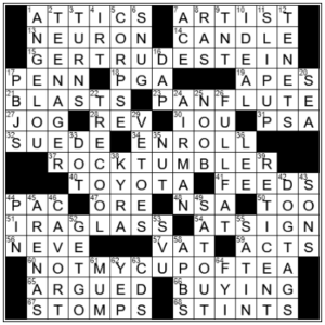LA Times Crossword Answers Tuesday August 30th 2022