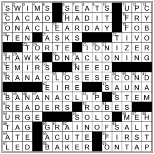 LA Times Crossword Answers Wednesday August 10th 2022