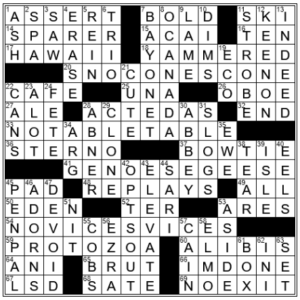 LA Times Crossword Answers Wednesday August 24th 2022