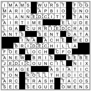 LA Times Crossword Answers Wednesday August 31st 2022