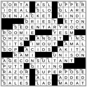 LA Times Crossword Answers Friday September 23rd 2022