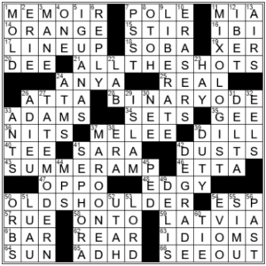 LA Times Crossword Answers Friday September 9th 2022