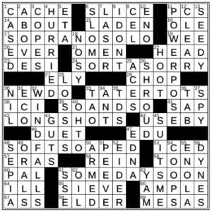 LA Times Crossword Answers Monday September 5th 2022