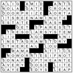 LA Times Crossword Answers Saturday September 10th 2022