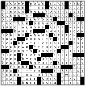 LA Times Crossword Answers Sunday September 25th 2022