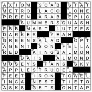 LA Times Crossword Answers Wednesday September 7th 2022
