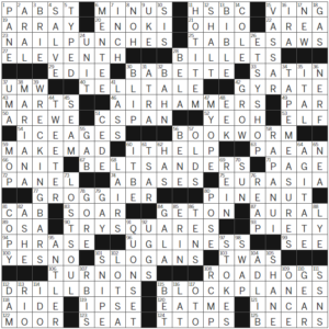 LA Times Crossword Answers Sunday October 16th 2022