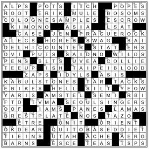 LA Times Crossword Answers Sunday October 2nd 2022