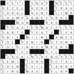 LA Times Crossword Answers Wednesday October 19th 2022