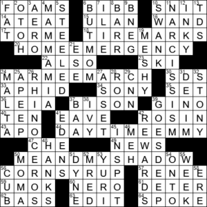 LA Times Crossword Answers Wednesday October 5th 2022