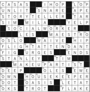 LA Times Crossword Answers Wednesday October 26th 2022