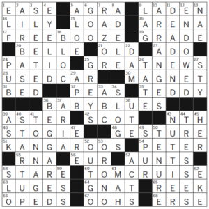 LA Times Crossword Answers Monday November 7th 2022