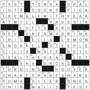 LA Times Crossword Answers Tuesday November 8th 2022