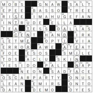 LA Times Crossword Answers Wednesday November 2nd 2022