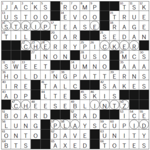 LA Times Crossword Answers Tuesday December 13th 2022