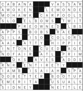 LA Times Crossword Answers Tuesday December 27th 2022