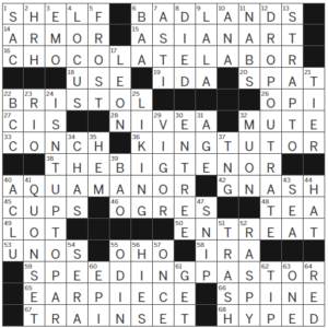 LA Times Crossword Answers Friday January 27th 2023