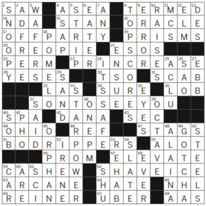 LA Times Crossword Answers Wednesday February 15th 2023
