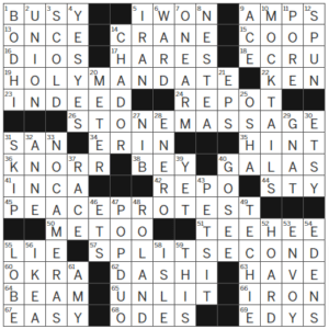 LA Times Crossword Answers Friday March 10th 2023