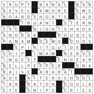 LA Times Crossword Answers Monday March 27th 2023