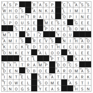 LA Times Crossword Answers Monday March 6th 2023