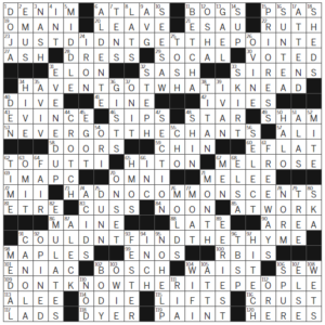 LA Times Crossword Answers Sunday March 12th 2023