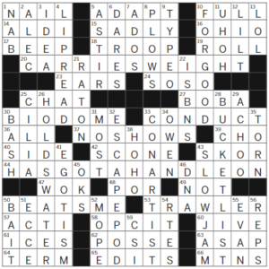 LA Times Crossword Answers Tuesday April 11th 2023